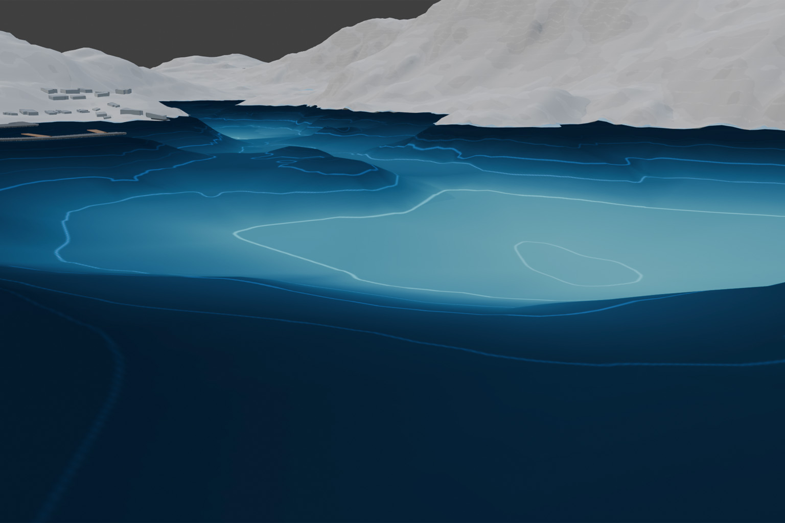 Sea contour curves